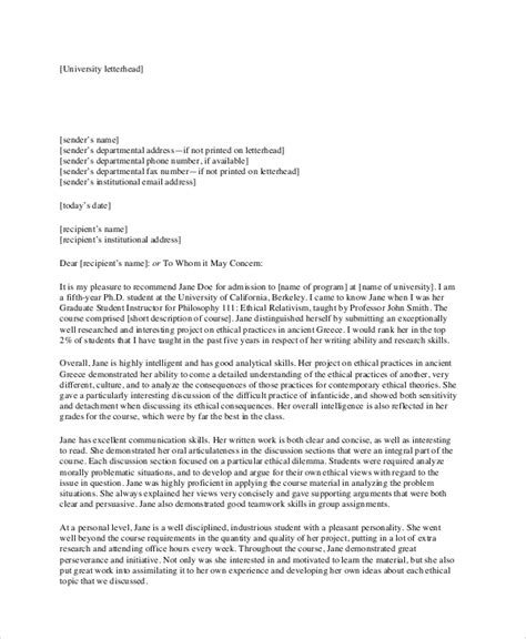 Free 7 Sample Recommendation Letter Formats In Pdf Ms Word