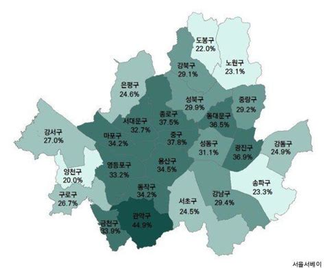 서울서 1인가구 가장 많이 사는 곳은 관악구