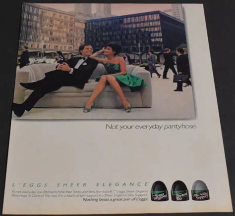 1986 PRINT AD Sheer Elegance Long Legs Heels Pantyhose Brunette Lady Art Dress 10 80 PicClick UK