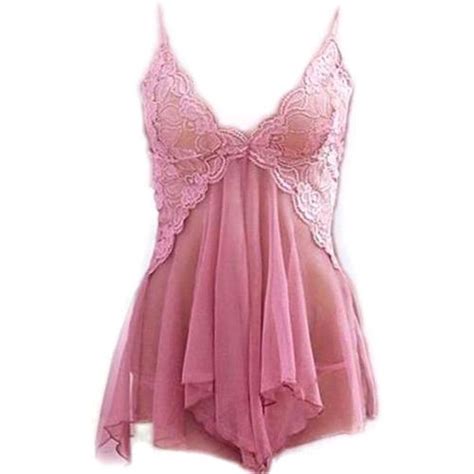 Promo Vera Sexy Lingerie Babydoll Mesh Layer Transparan G String Dusty Pink Jakarta Utara