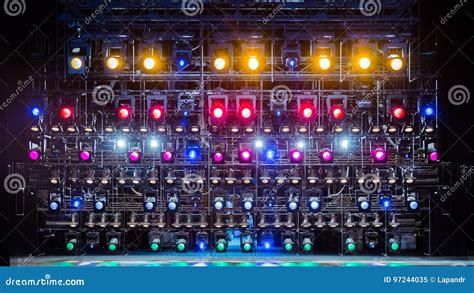 Spotlights And Lighting Equipment For The Theater Multi Colored Lights