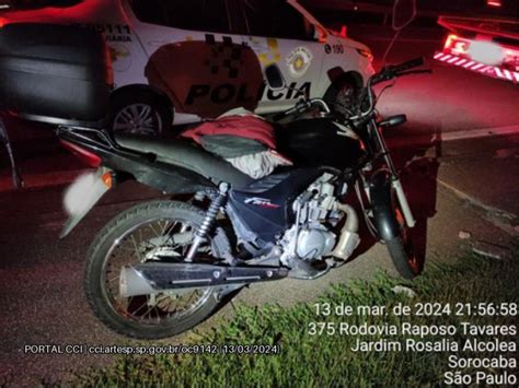 Motociclista Bate Em Placa De Sinaliza O E Morre Na Raposo Tavares