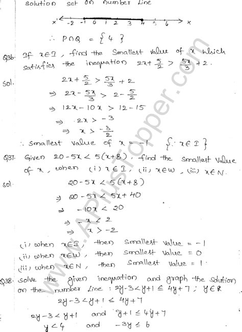 Linear Inequations Class 10 ICSE ML Aggarwal A Plus Topper