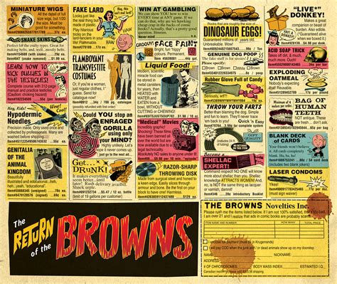 Parodies of Old Comic Book Ads (for BROWNS Album) on Behance