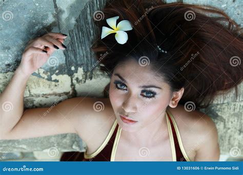 Brunette Largo Del Pelo Foto De Archivo Imagen De Afuera 13031606