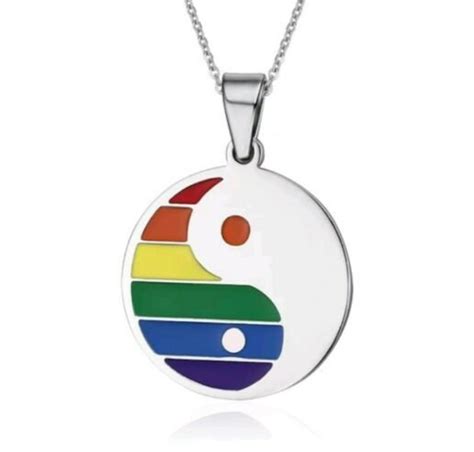 Regenbogen Lesbisch Gay Homo Anh Nger Mit Halskette Schmuck