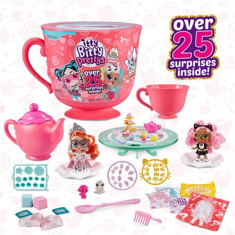 Itty Bitty Prettys Tea Party Teacup Dolls Playset With Over 25 Surprises By Zuru Toys R Us