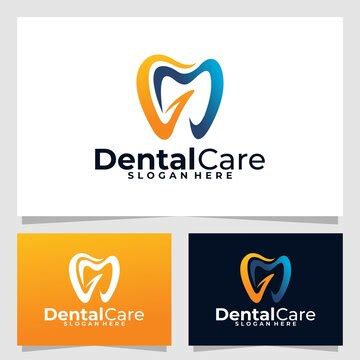 Premium Vector | Dental care logo vector design template