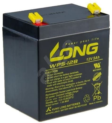 12V 5A LONG WP5-12 Battery - Scientific Gate