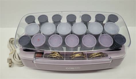 CONAIR Easy Start 20 Purple Hot Rollers Electric Curlers Model HS11 3 Sizes EBay