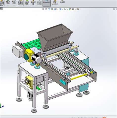 【青栋】蛋糕灌装机（附动态图）3d模型下载step、caxa实体设计、iges模型 制造云