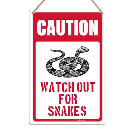 Buy Beware of Snakes Warning Signs “Caution - Watch Out For Snakes