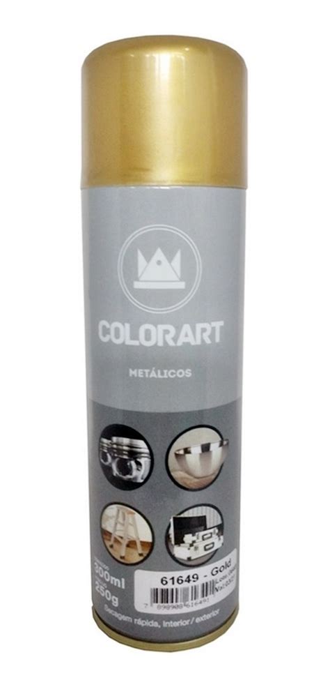 Tinta Spray Colorart Met Licos Ouro Rose Gold Bronze R Em