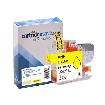 Compatible Brother LC421XL High Capacity Yellow Ink Cartridge LC421XLY