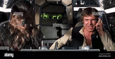 USA Harrison Ford And Peter Mayhew In A Scene From The C Twentieth