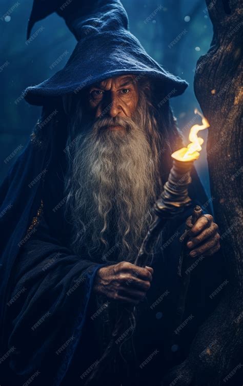 Free Photo | Rendering of wizard controlling magic