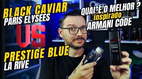 Qual é o melhor contratipo do Armani Code Paris Elysees Black Caviar