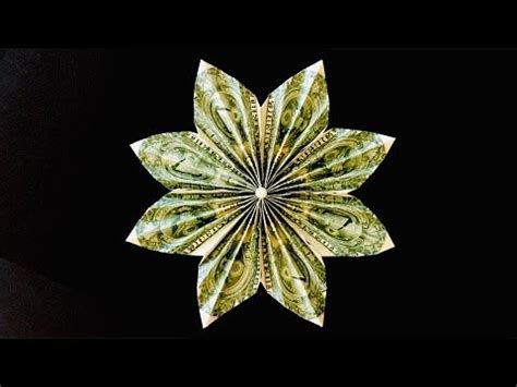 Money Flower Dollar Bill Origami Flower Easy Tutorial How To Make