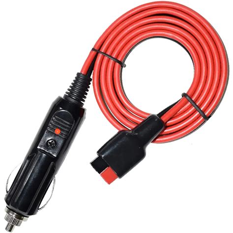 Car Cigarette Lighter Plug 100cm Extension Cable 14AWG Battery Charger