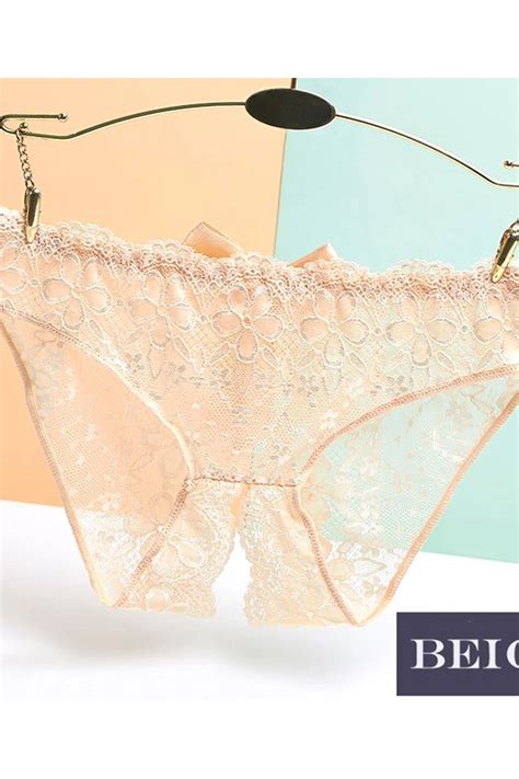 Women Sexy Panties Exotic Open Crotch Panties Thong Erotic Lingerie Female Briefs Lace