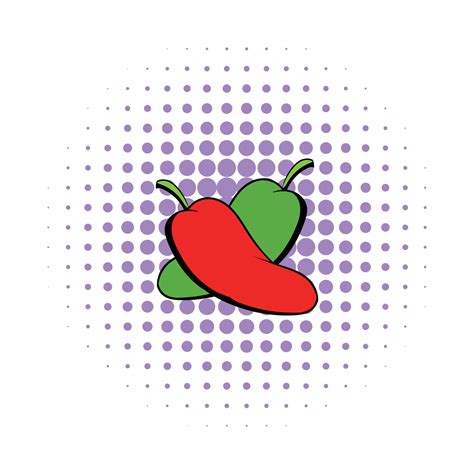 Hot Chili Peppers Icon Comics Style Vector Art At Vecteezy
