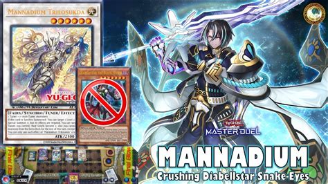 Mannadium Visas Deck Crushing Diabellstar Snake Eyes Ranked Gameplay