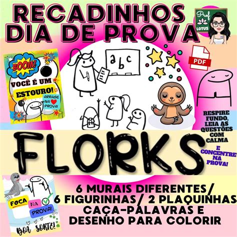 Recadinhos Dia De Provas Florks Educa Market