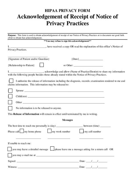 Fillable Online Acknowledgement Of Receipt Of Notice Of Fax Email Print