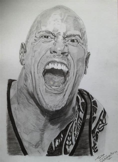 Dwayne Johnson Drawing Drawings Dwayne Johnson Pencil Drawings