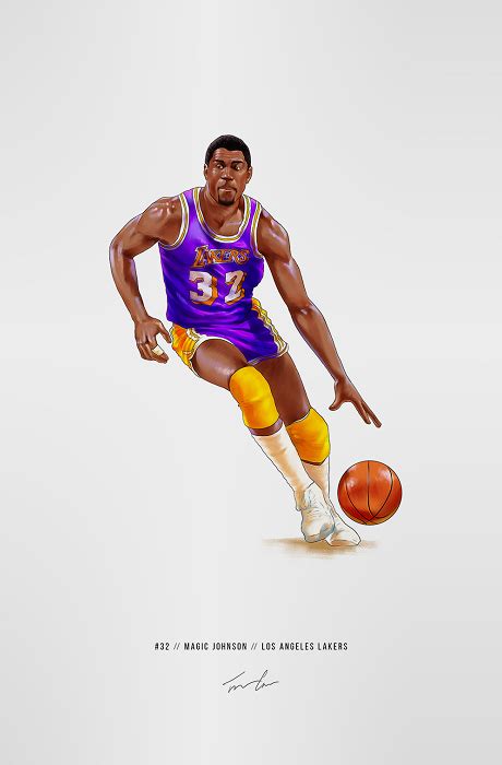 Magic Johnson Los Angeles Lakers | Nba artwork, Basketball art, Nba art