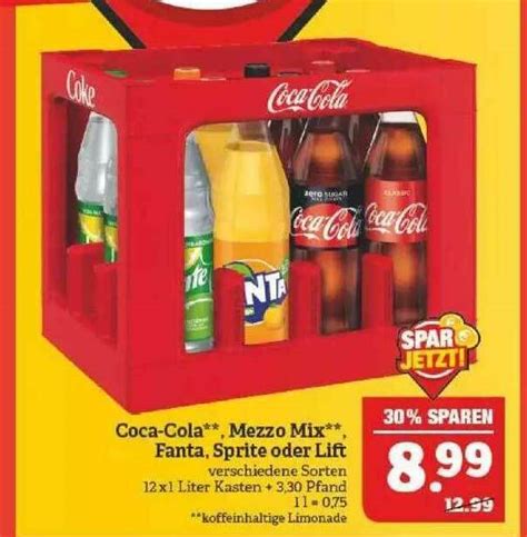 Coca Cola Fanta Sprite Mezzo Mix Oder Lift Angebot Bei Marktkauf