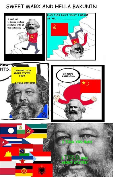 Sweet Marx And Hella Bakunin I Told You About Stairs Know Your Meme