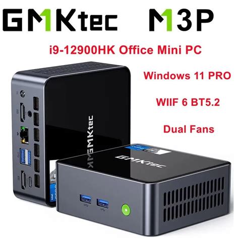 GMKtec Мини-ПК M3 Plus i9-12900HK (Intel Core i9-12900HK, RAM 16 ГБ ...