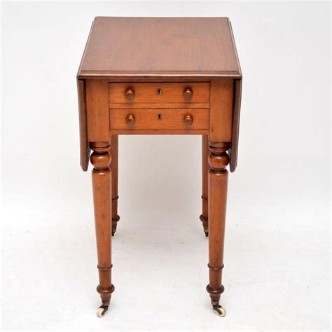 Antique Victorian Mahogany Drop Leaf Side Table At 1stDibs Antique