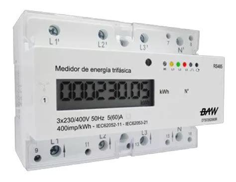 Medidor De Consumo Digital Trifasico A X V Tension Baw