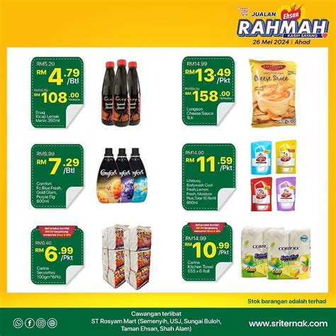 St Rosyam Mart Jualan Rahmah Sale On May