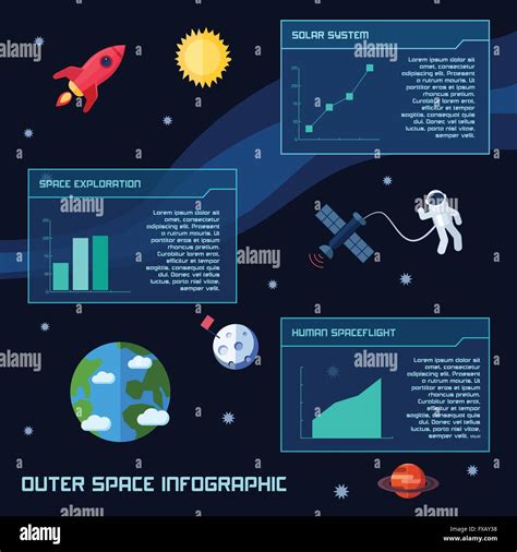 Space Infographic Set Stock Vector Image And Art Alamy