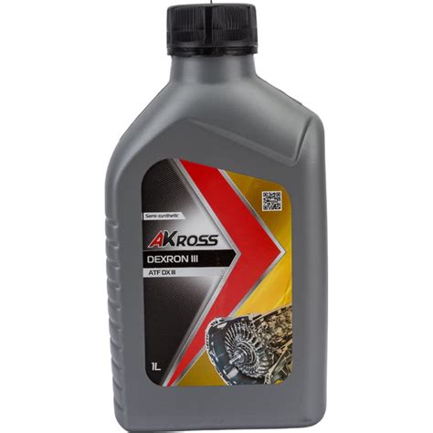 Трансмиссионное масло AKross DEXRON III полусинтетическое, 1 л ...