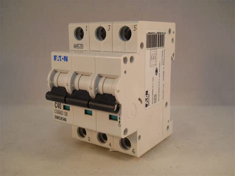 Eaton MCB 40 Type C 40A Triple Pole 3 Phase C40 Memshield 3 EMCH340