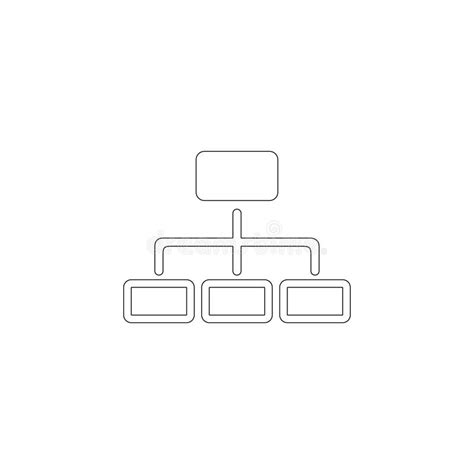 Simple Organizational Structure Stock Illustration Illustration Of