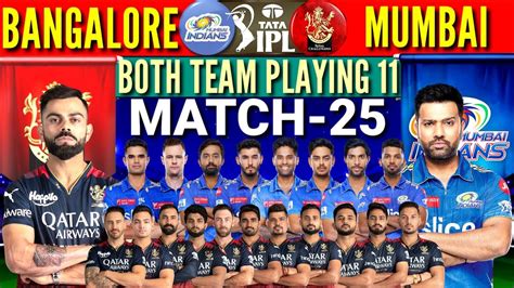 Rcb Vs Mi Match Playing11 Mumbai Vs Bangalore Playing 11 2024 Mi Vs