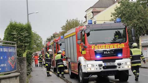 Rosenheim Feuerwehr Großeinsatz bei Firma Großmann