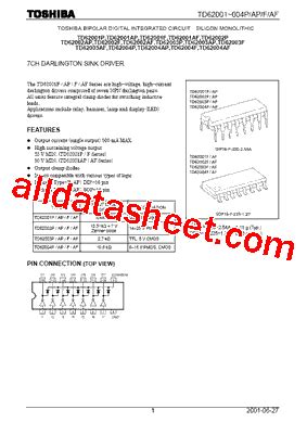 Td Ap Datasheet Pdf Toshiba Semiconductor