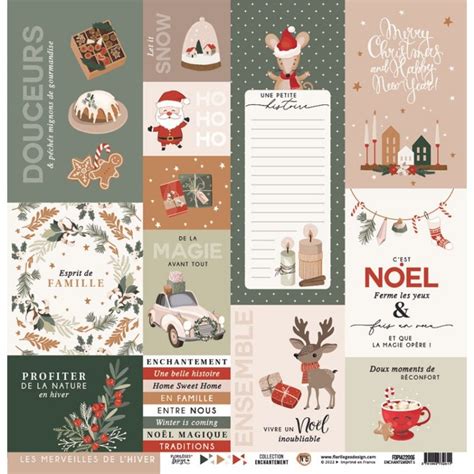 Floril Ges Design Kit Papier Imprim Enchantement Fdpi