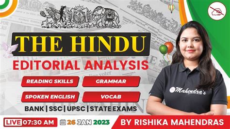 26 January The Hindu Analysis Today The Hindu Vocabulary The Hindu