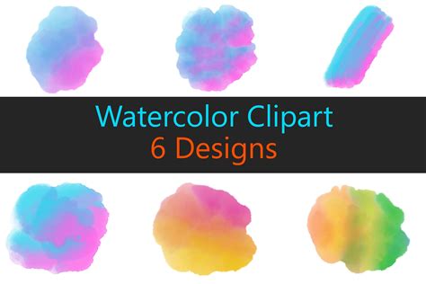 Watercolor Brush Stroke Clipart Set 35 Graphic by Creative_studio ...