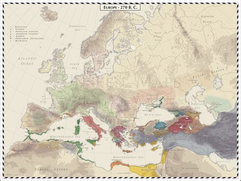 Europe 270 Bc By Cyowari On Deviantart Europe Map Roman Empire Europe