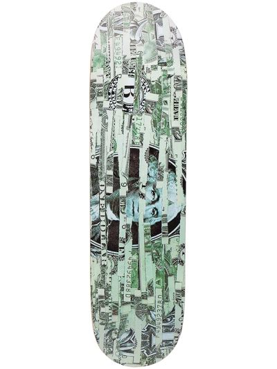 Medicom Toy X Sync Kosuke Kawamura Dollar Skateboard Deck In Green