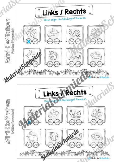 Mini Heft Frühling Vorschule 20 Arbeitsblätter