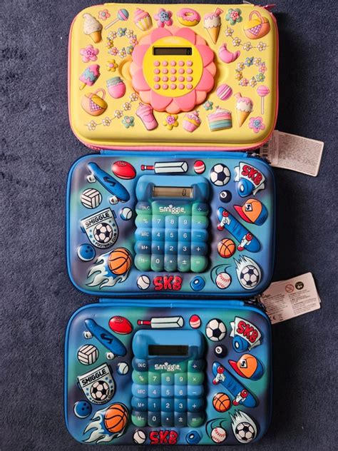 Smiggle Hardtop Pencil Case With Calculator Hobbies Toys Stationery